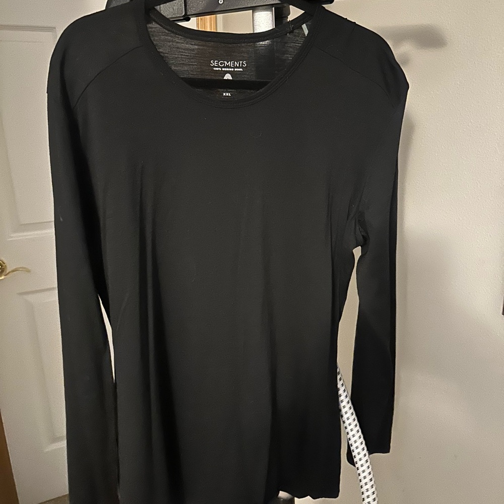 Segments Black Long Sleeve Women's Top